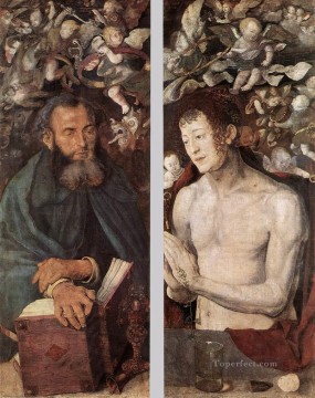 Albrecht Durer Painting - The Dresden Altarpiece side wings Nothern Renaissance Albrecht Durer
